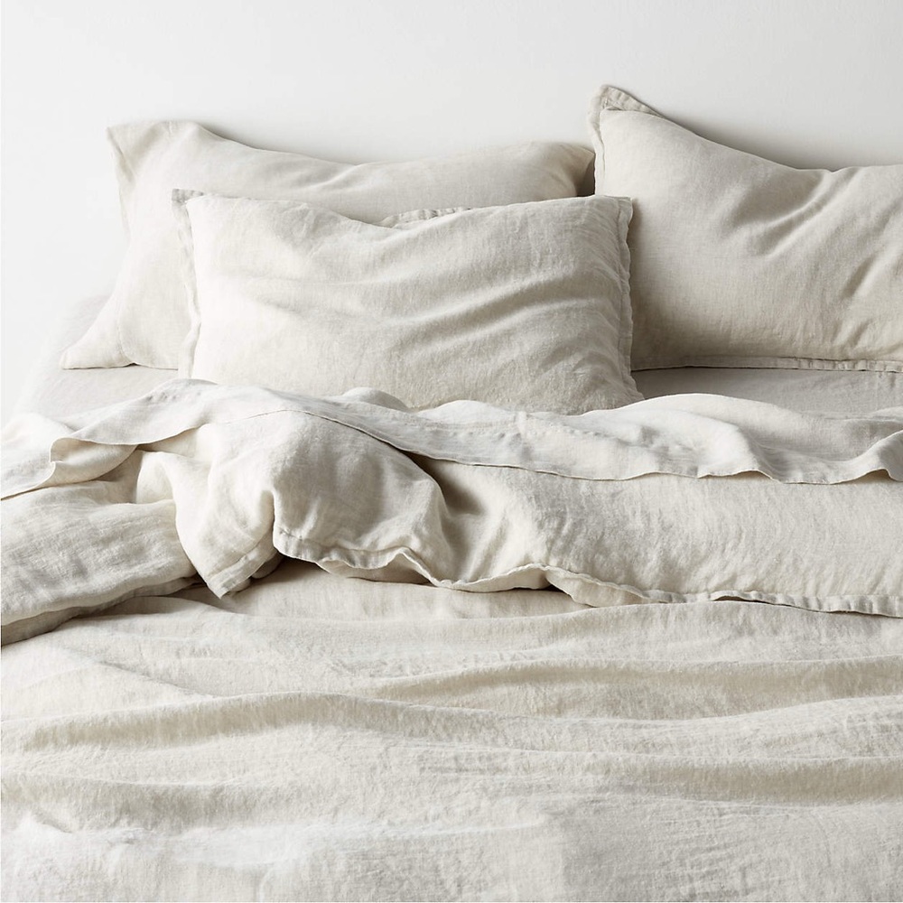 New Natural EUROPEAN FLAX-Certified Linen Warm Natural King Duvet Cover